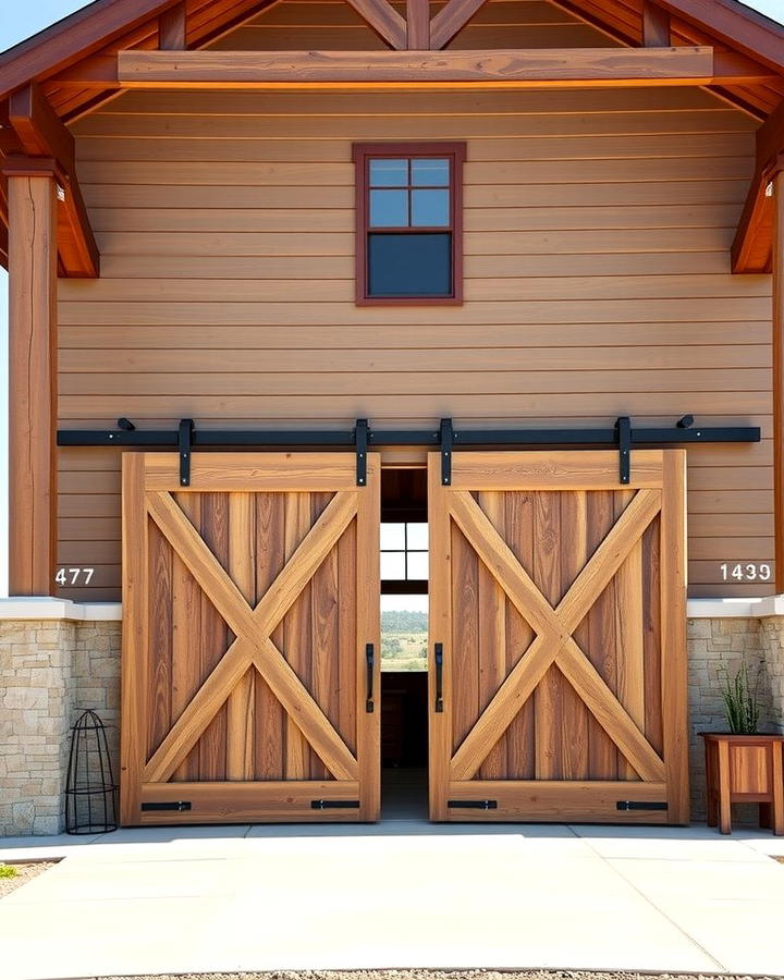 Oversized Sliding Barn Doors - 30 Pole Barn and Barndominium House Exteriors