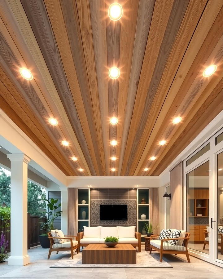 PVC Panels for Low Maintenance - 25 patio ceiling ideas