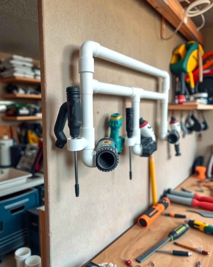 PVC Pipe Tool Holders - 25 Power Tool Storage Ideas