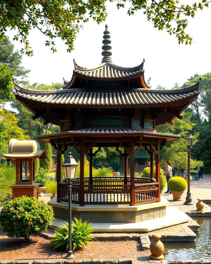 Pagoda Style Garden Structures - 30 Asian Landscaping Ideas