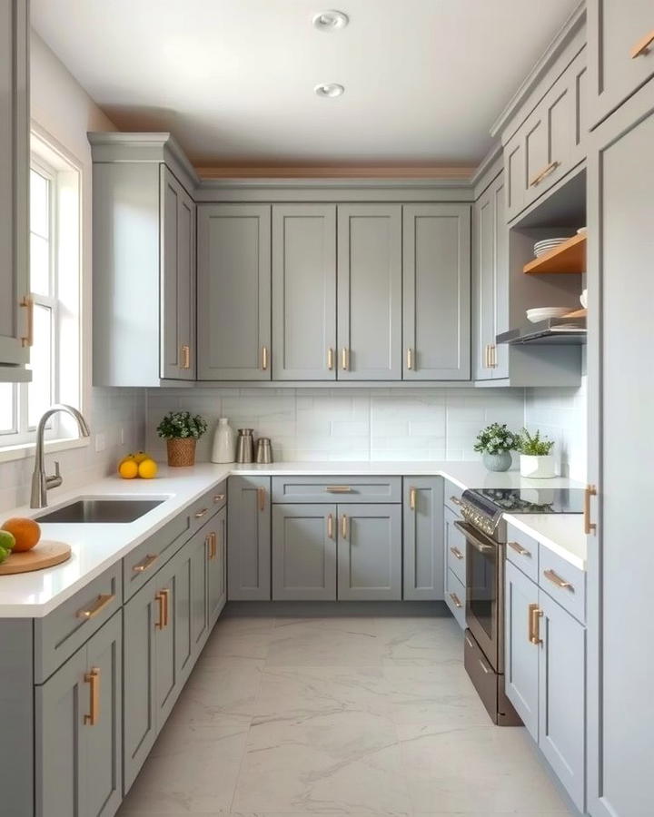 Paint the Cabinets for a Fresh Look - 25 Small Galley Kitchen Ideas on a Budget