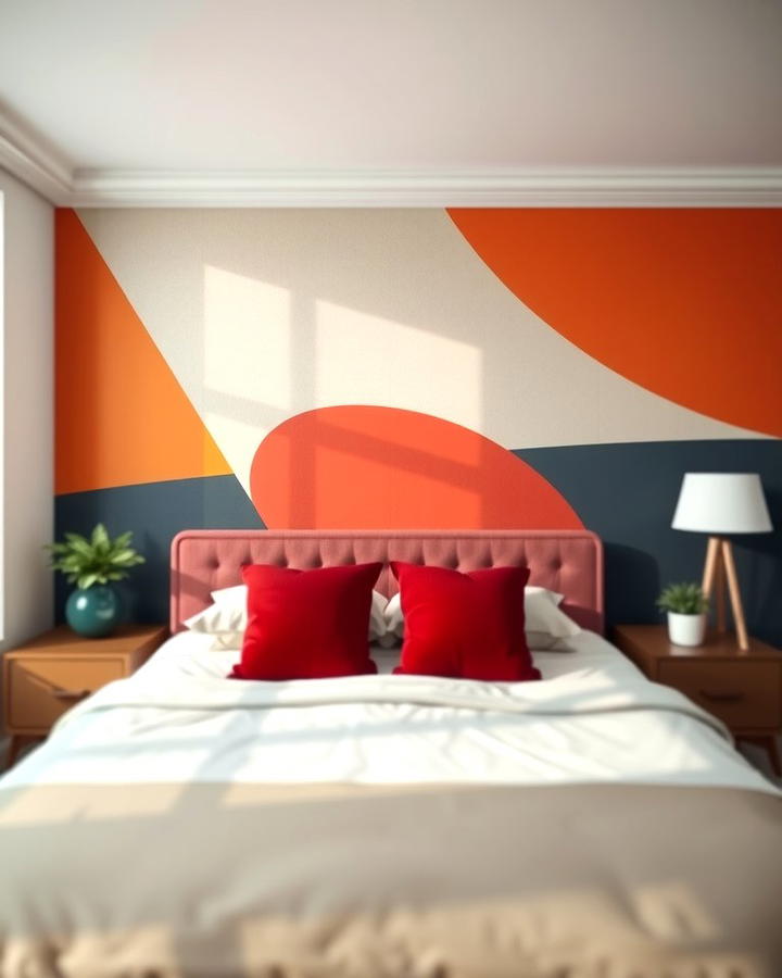 Painted Accent Wall 2 - 25 No Headboard Ideas