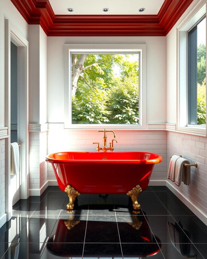 Painted Bathtubs - 30 Colorful Bathroom Ideas