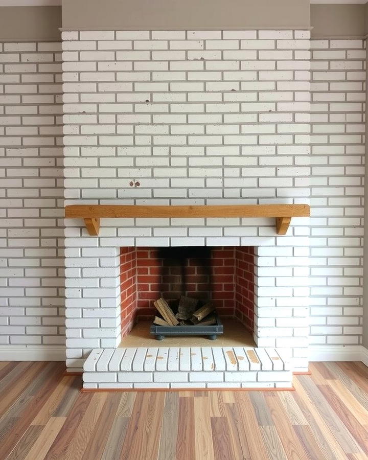 Painted Brick Makeover - 30 Fireplace Wall Ideas