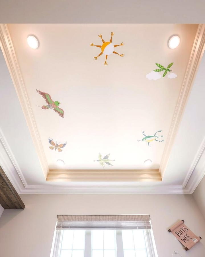 Painted Murals on Tray Ceilings - 25 tray ceiling ideas