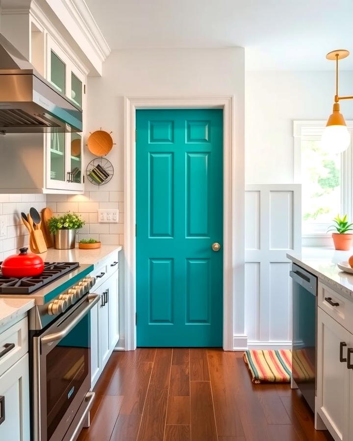 Painted Statement Doors - 25 Pantry Door Ideas