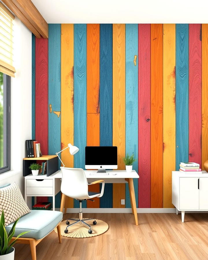 Painted Wood Accent Wall 2 - 25 Wood Accent Wall Ideas