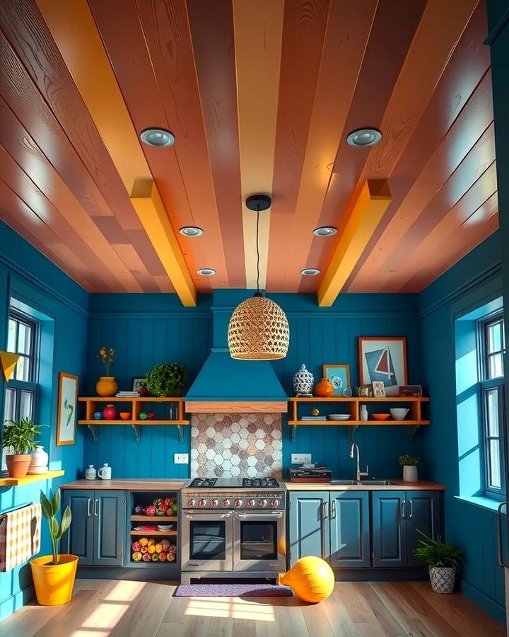 Painted Wood Ceiling - 25 Wood Ceiling Ideas