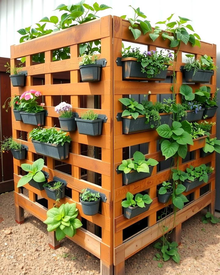 Pallet Fence Garden - 25 Pallet Garden Ideas