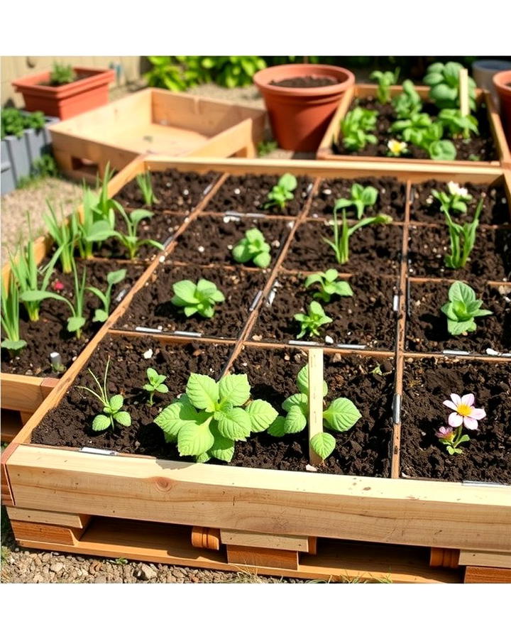 Pallet Garden Bed Frame - 25 Pallet Garden Ideas