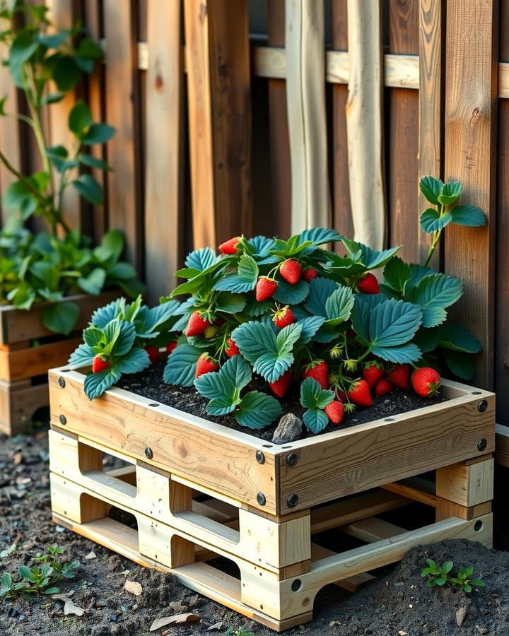 Pallet Strawberry Planters - 25 Strawberry Planter Ideas