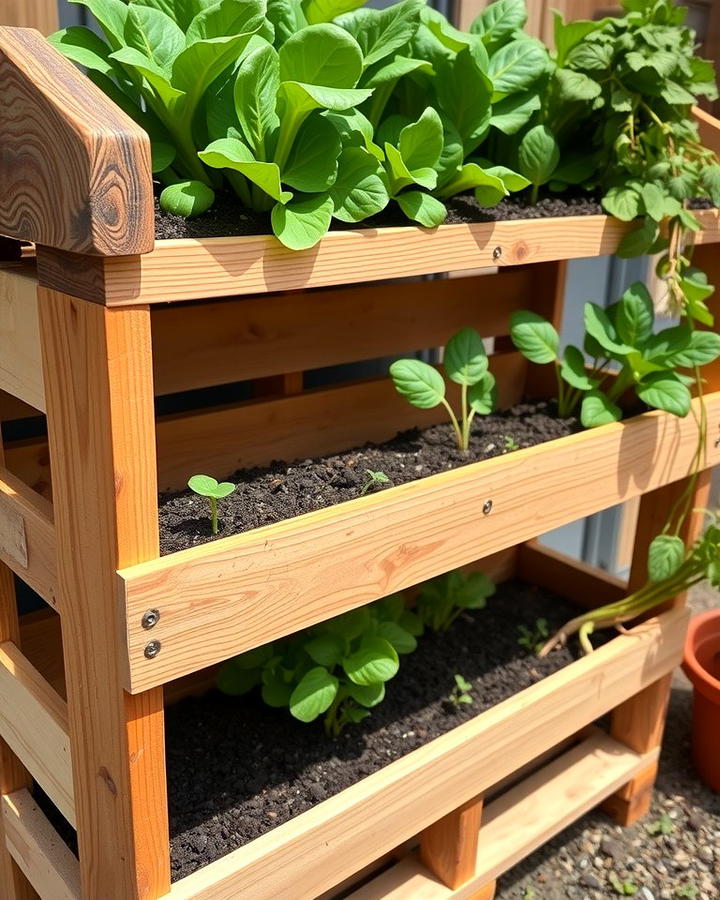 Pallet Vegetable Garden - 25 Vertical Pallet Garden Ideas