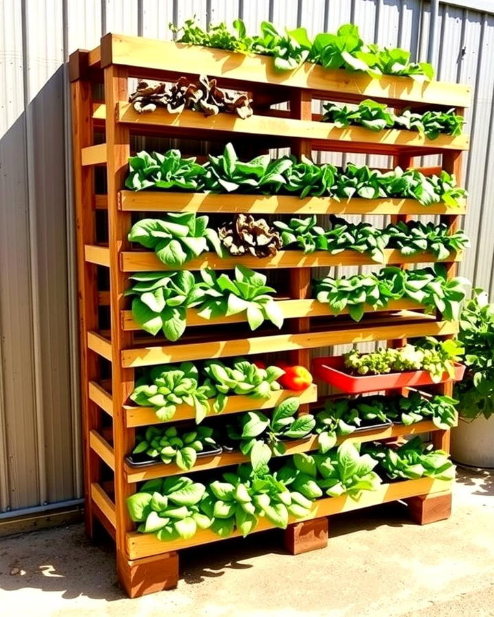 Pallet Vertical Vegetable Garden - 25 Pallet Garden Ideas