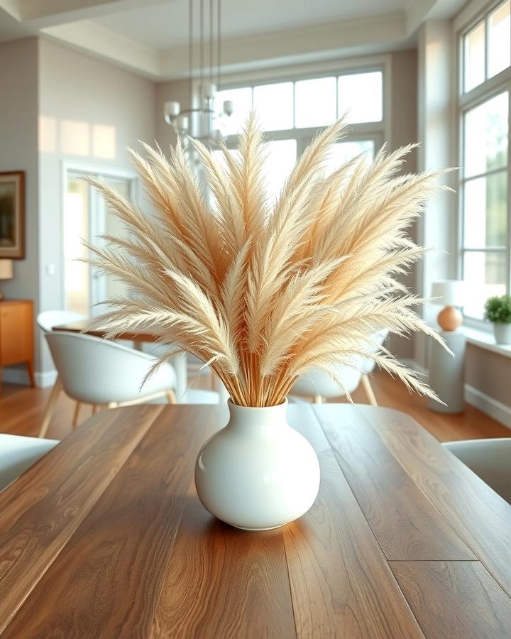 Pampas Grass Centerpiece for Dining Tables - 25 Pampas Grass Decor Ideas