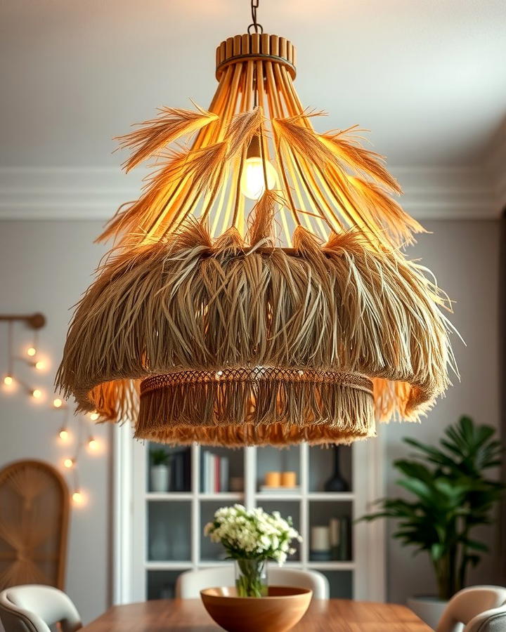 Pampas Grass Chandeliers - 25 Pampas Grass Decor Ideas