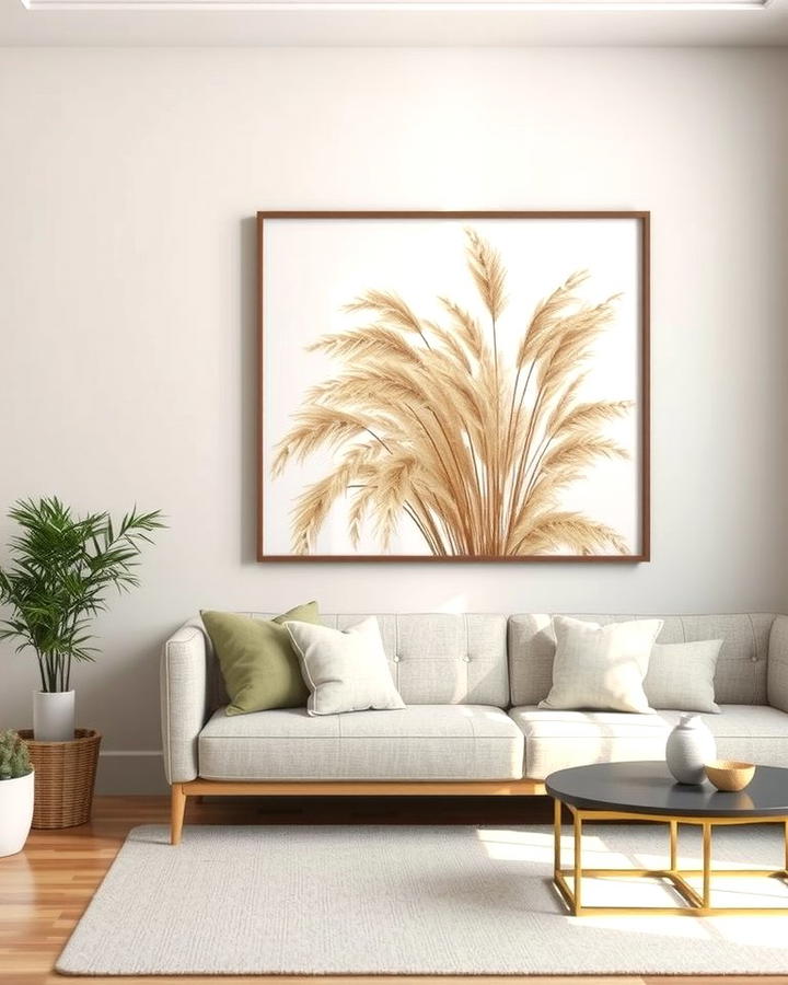 Pampas Grass Wall Art - 25 Pampas Grass Decor Ideas