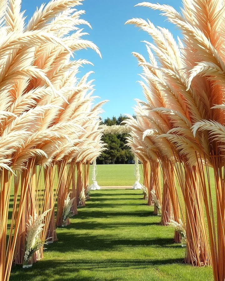 Pampas Grass Wedding Aisle Decor - 25 Pampas Grass Decor Ideas