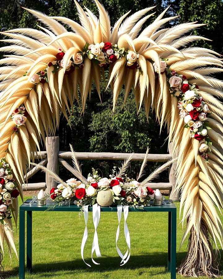 Pampas Grass Wedding Arch - 25 Pampas Grass Decor Ideas