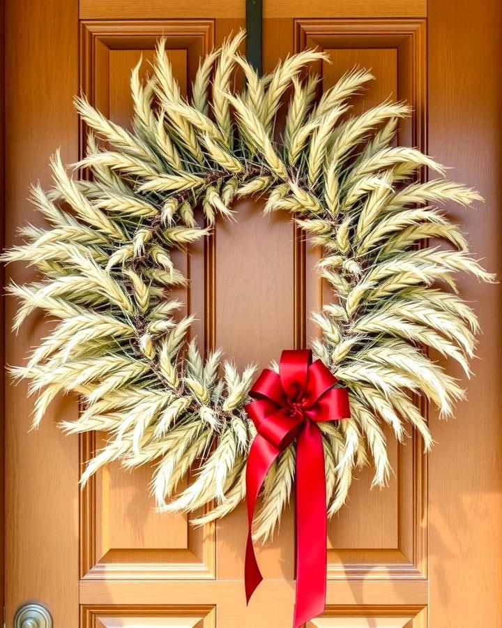 Pampas Grass Wreath for Doors - 25 Pampas Grass Decor Ideas