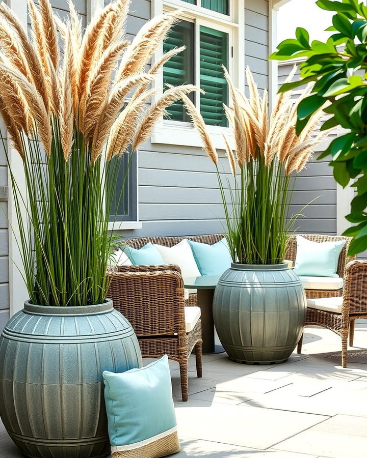 Pampas Grass in Outdoor Patios - 25 Pampas Grass Decor Ideas