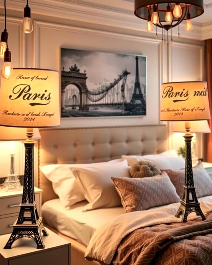 Paris themed Lighting - 25 Paris-themed Bedroom Ideas