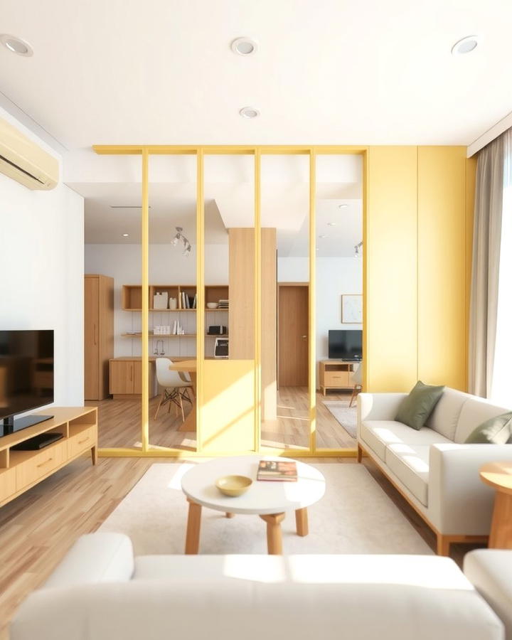 Pastel Area Dividers for Functional Style - 25 Pastel Living Room Ideas