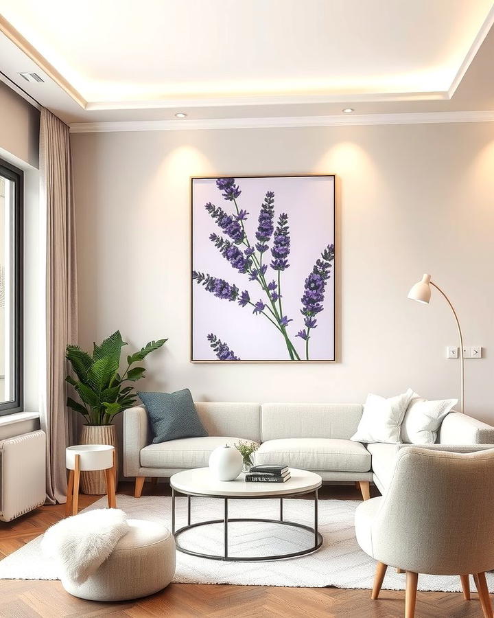 Pastel Artwork for a Creative Touch - 25 Pastel Living Room Ideas