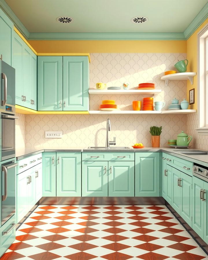 Pastel Color Palette - 25 Retro Kitchen Ideas