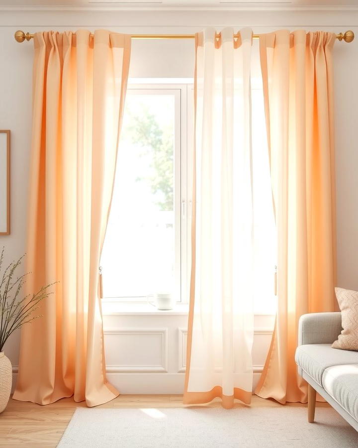 Pastel Curtains to Frame Your Space - 25 Pastel Living Room Ideas