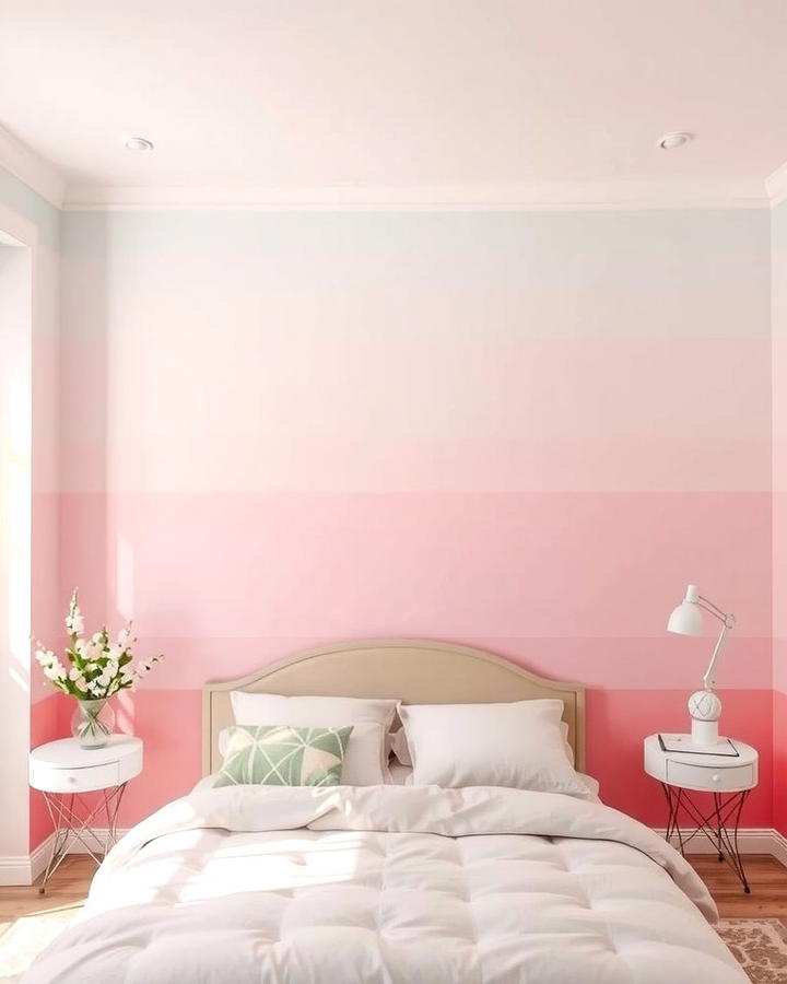 Pastel Ombre Walls - 30 Fairy-themed Bedroom Ideas