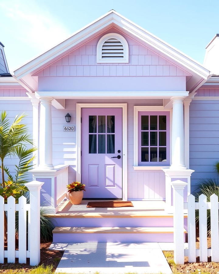 Pastel Purple for a Playful Vibe - 25 Purple House Exterior Ideas