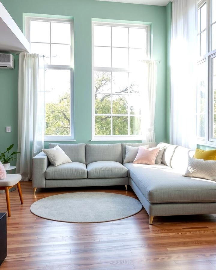 Pastel Walls for a Soft Foundation - 25 Pastel Living Room Ideas