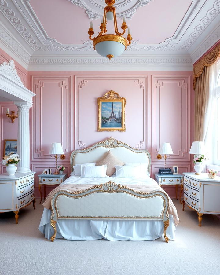 Pastel Walls - 25 Paris-themed Bedroom Ideas