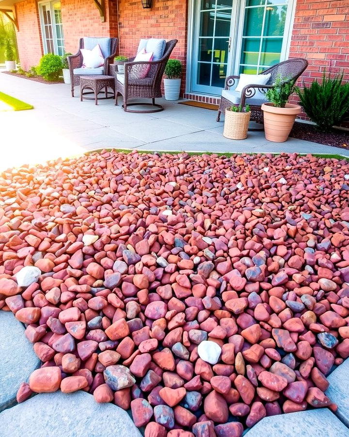 Patio Flooring Alternative - 25 Red Lava Rock Landscaping Ideas