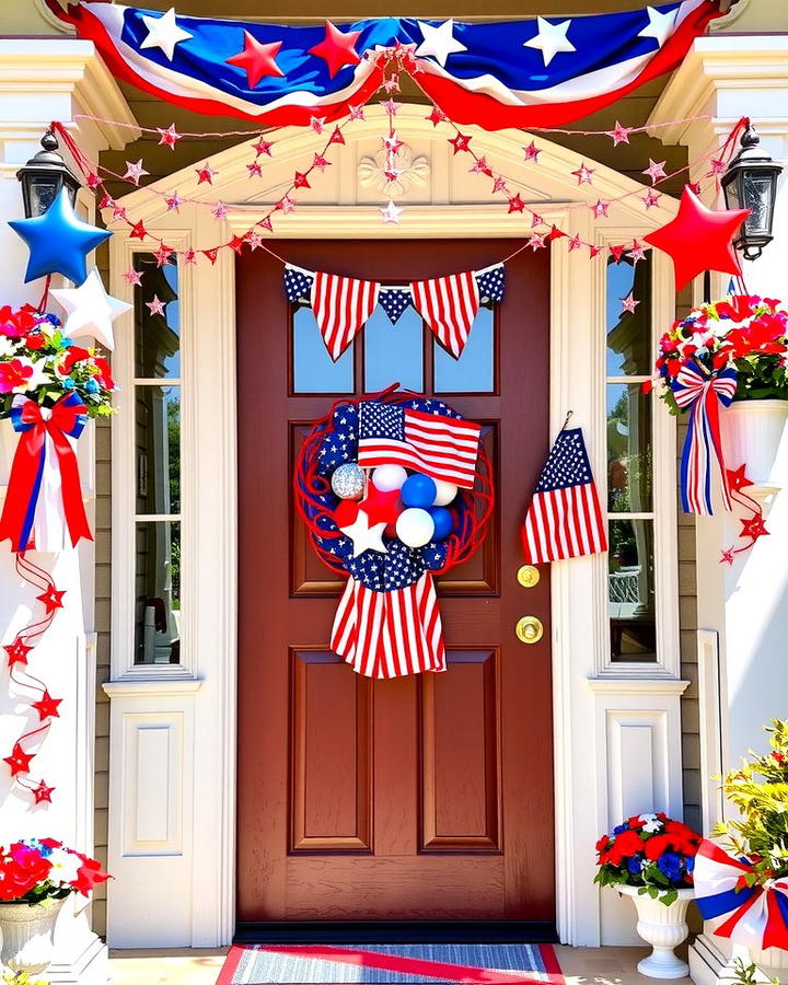 Patriotic Decorations - 25 Summer Front Door Decor Ideas