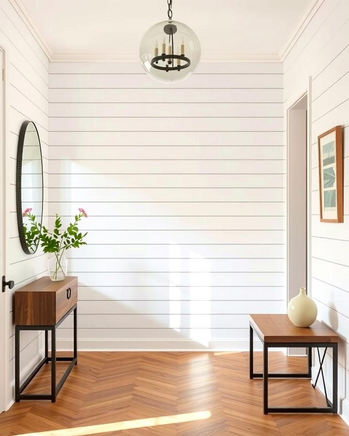 Patterned Shiplap Designs - 25 Shiplap Wall Entryway Ideas