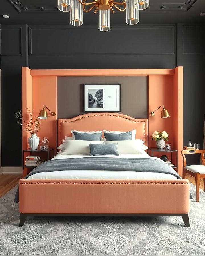 Peach Bed Frame - 25 Peach Bedroom Ideas