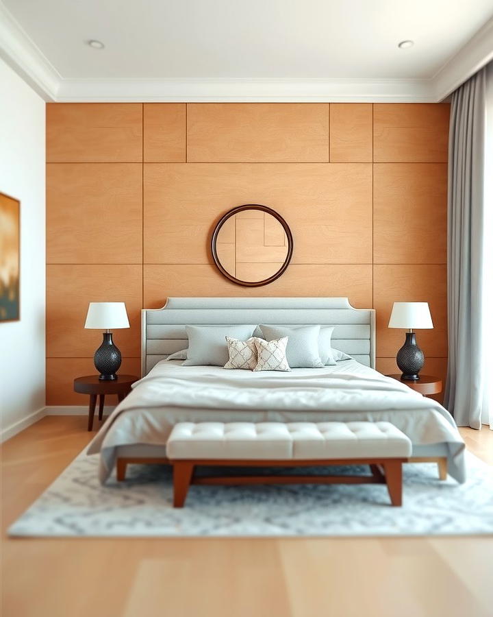 Peach Wall Paneling - 25 Peach Bedroom Ideas