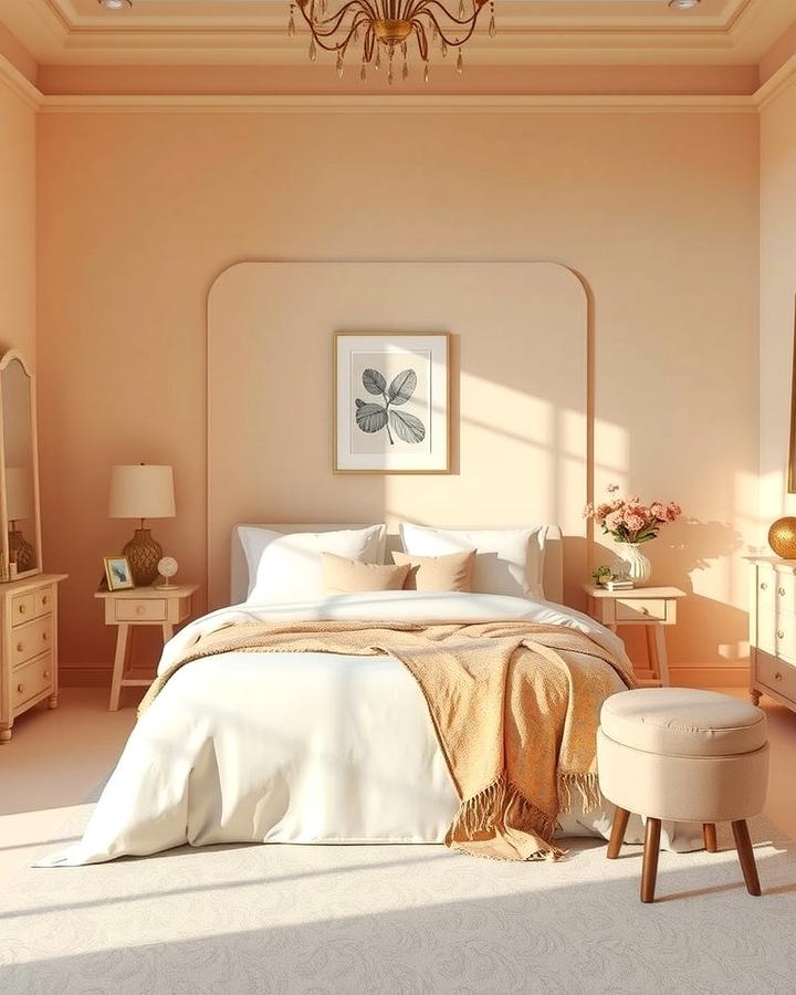 Peach and Beige Palette - 25 Peach Bedroom Ideas