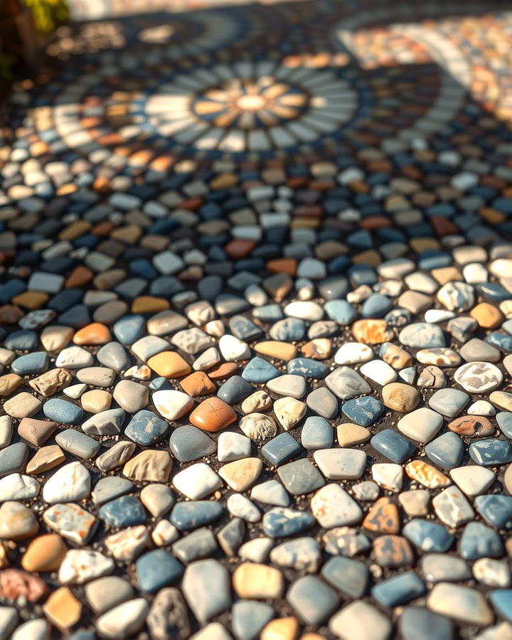 Pebble Mosaic Designs - 25 Rock Landscaping Ideas