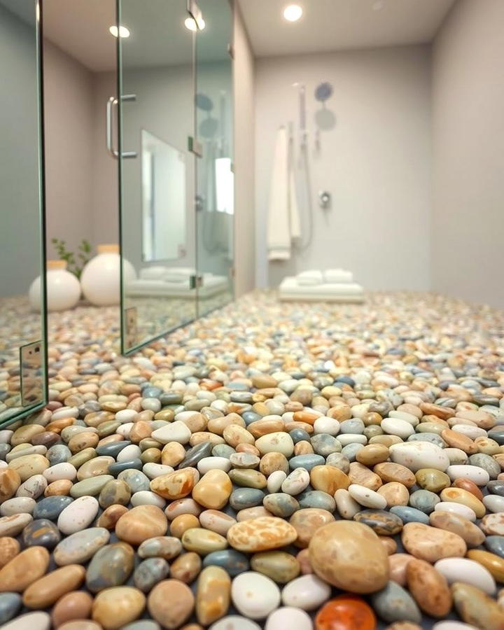 Pebble Shower Floors - 25 Natural Bathroom Ideas