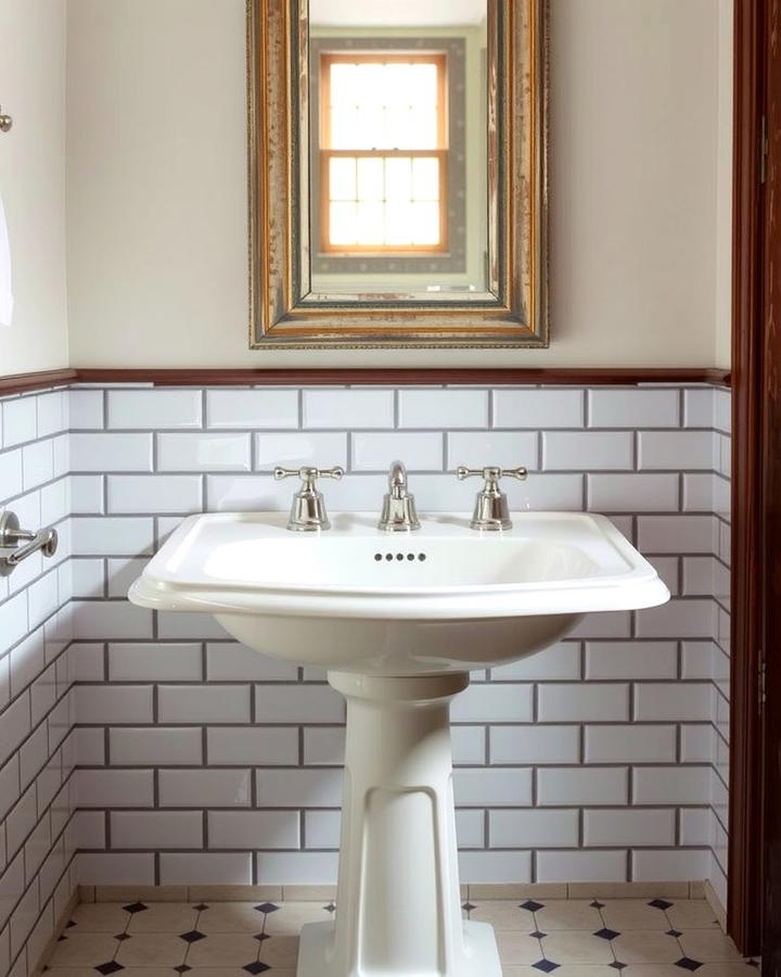 Pedestal Sinks for a Classic Touch - 25 Traditional Bathroom Ideas