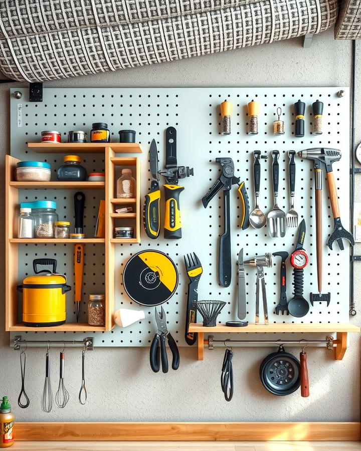 Pegboards for Customizable Organization - 25 Wall Storage Ideas