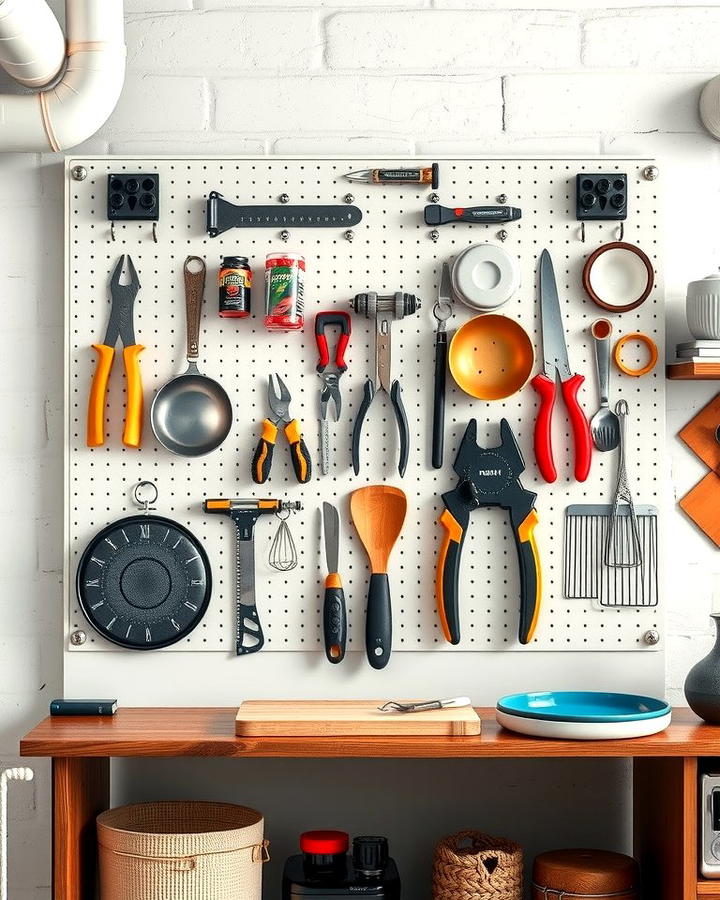 Pegboards for Versatile Organization - 25 Wall Storage Ideas