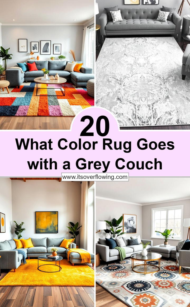 Perfect Rug Colors to Pair with a Grey Couch for Any Room