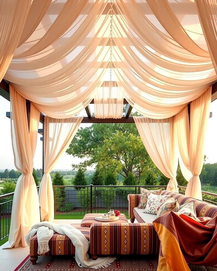 Pergola Curtains for Added Elegance - 25 Pergola Shade Ideas