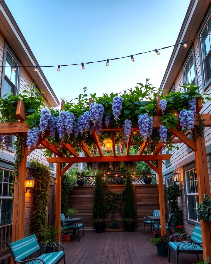 Pergola for Shade and Style - 25 townhouse patio ideas