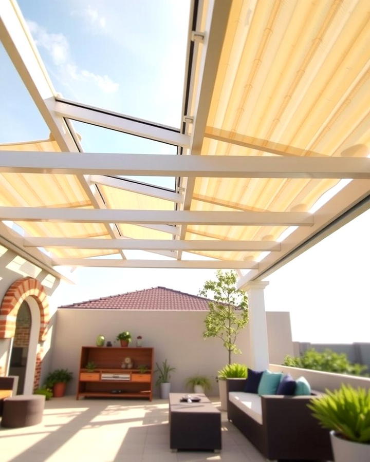 Pergola with Built In Skylights for Natural Light - 25 Pergola Roof Ideas