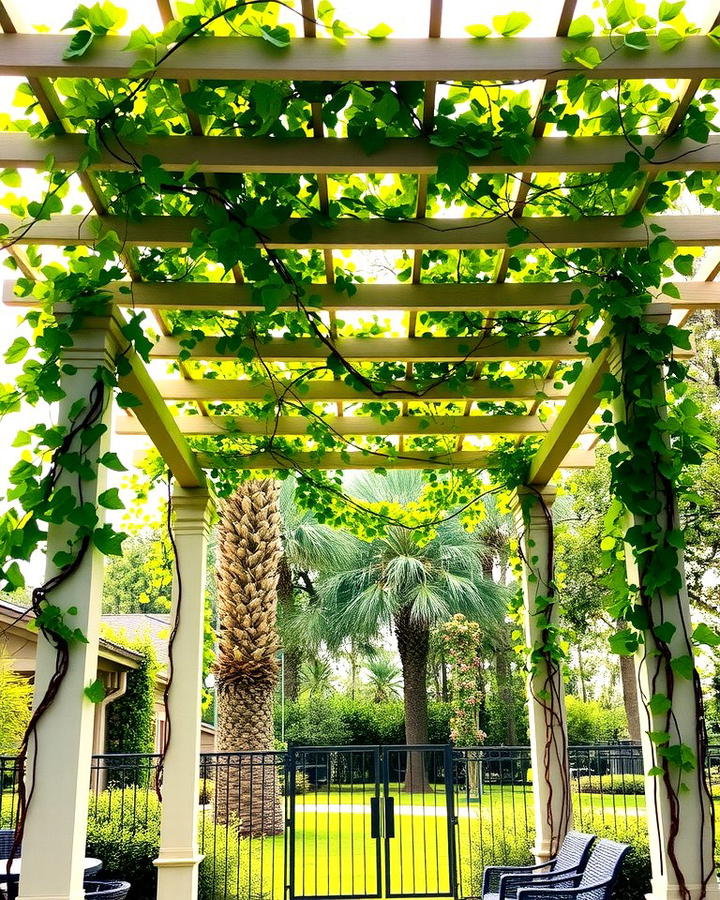 Pergola with Vines - 30 Florida Backyard Ideas