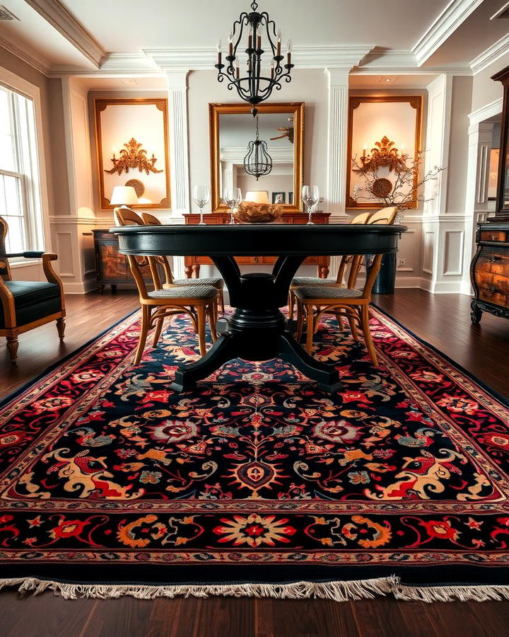 Persian Rugs for Timeless Elegance 2 - 30 Dining Room Rug Ideas